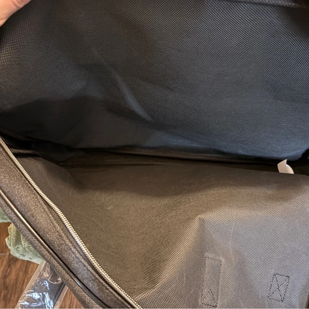 John Varvatos Charcoal Gray Men's Briefcase